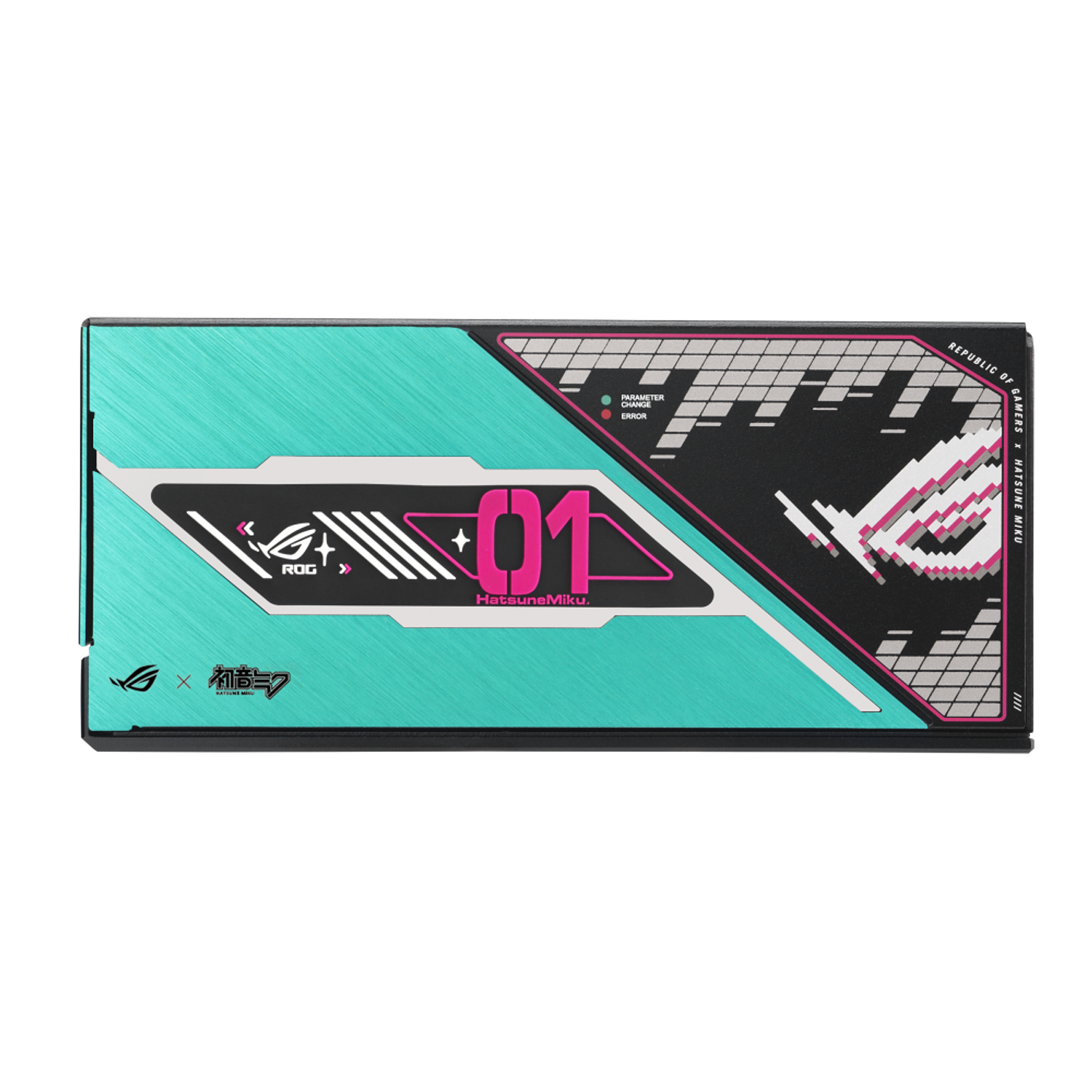 ASUS ROG Thor 1200W Platinum II Fuente de Poder Certificación 80 Plus Platinum, Edición Hatsune Miku con Panel OLED y Aura Sync 7