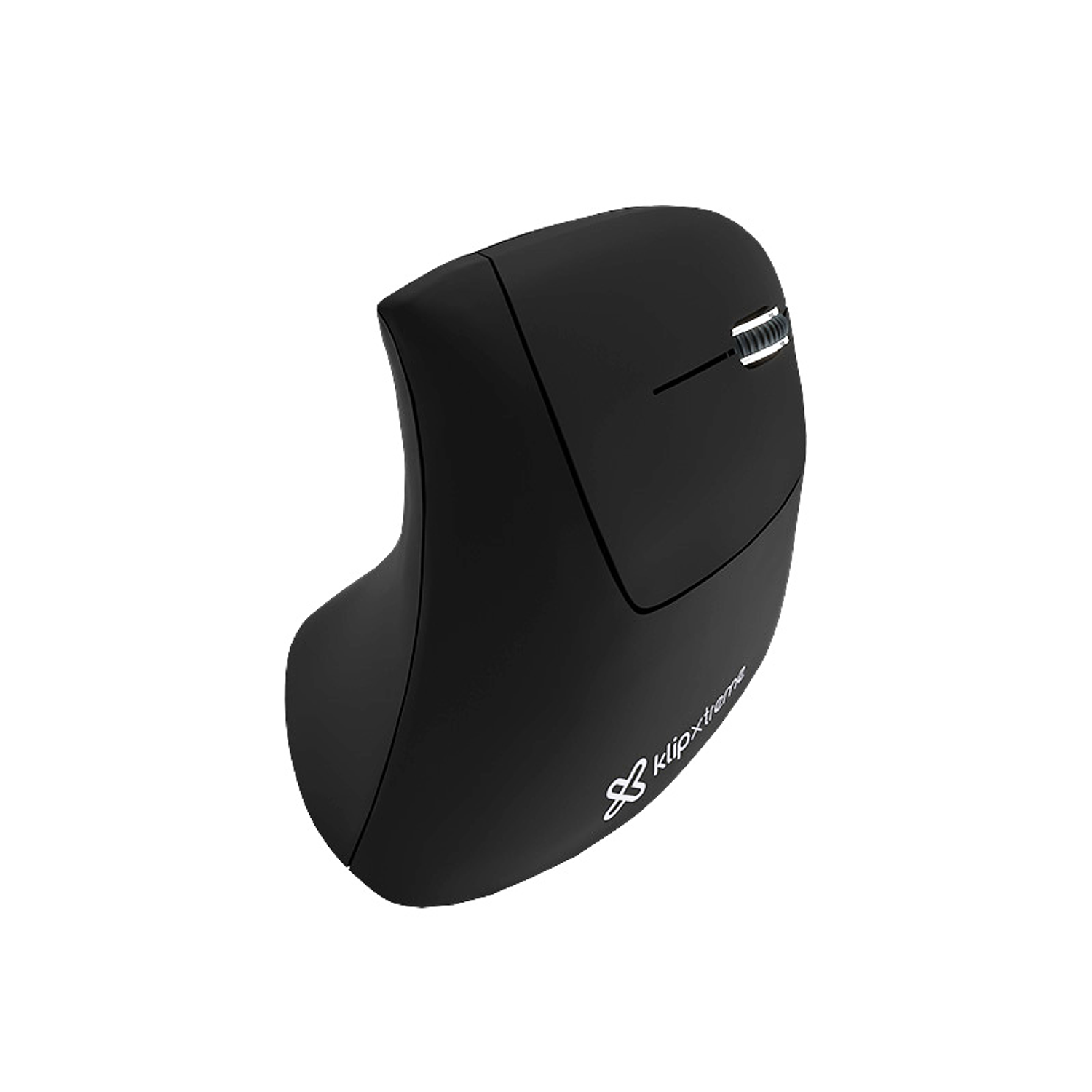 Klip Xtreme KMW-850 Mouse Inalámbrico Vertical Ergonómico, Wireless 2.4 GHz, Recargable USB-C, 6 Botones, 1600 DPI, Mouse Profesional Negro 1