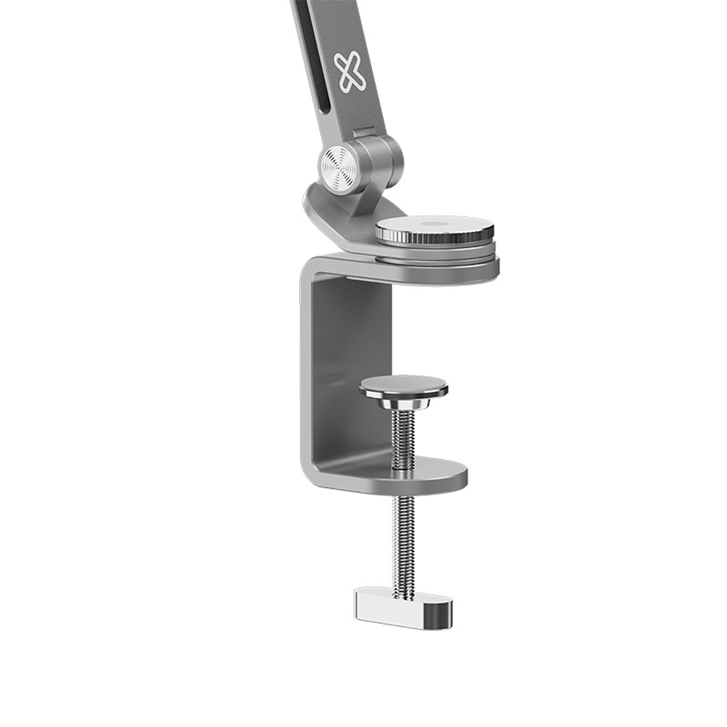 Klip Xtreme KMM-100 Soporte de Escritorio Plegable, Brazo Articulado 360°, para Smartphone, Tablet y Monitor Portátil hasta 13