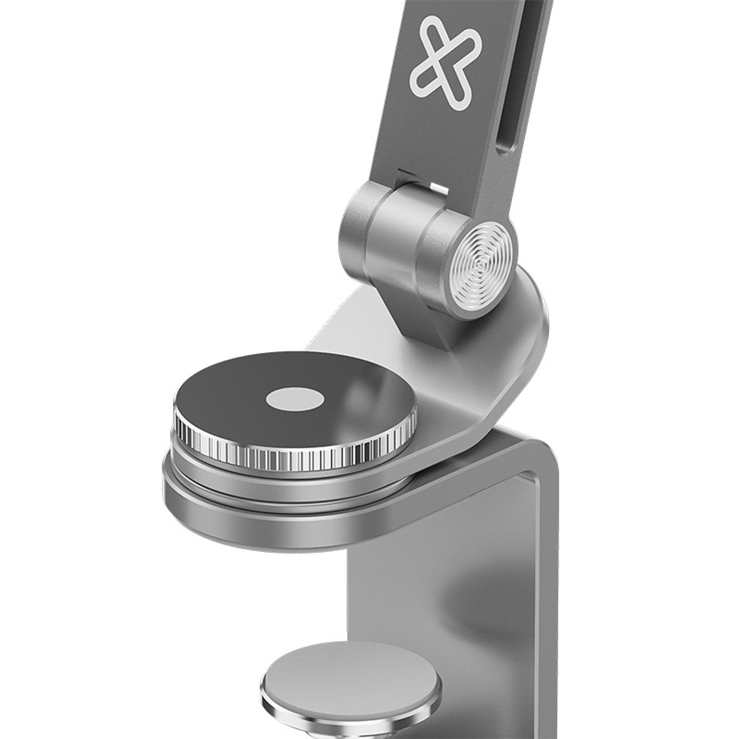 Klip Xtreme KMM-100 Soporte de Escritorio Plegable, Brazo Articulado 360°, para Smartphone, Tablet y Monitor Portátil hasta 13