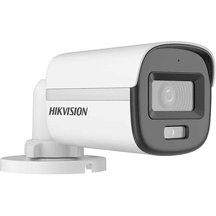 HIKVISION Kit 8 Cámaras Bullet Análogas ColorVu 2MP, Mini Bala Fija Full HD 1080p, Luz Híbrida Inteligente, Audio por Coaxial, IR 20m, IP67, TVI AHD CVI CVBS