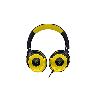 Razer Kraken V4 X Pokémon Edition Audífonos Gamer RGB con Micrófono, Sonido Envolvente, USB-C / USB-A, Cableados, Negro Amarillo, Gaming Console y PC
