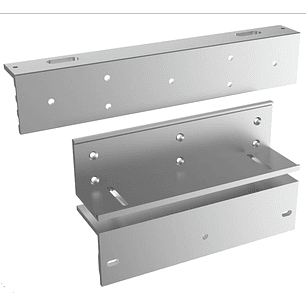 Hikvision Bracket DS-K4H255S, Soporte L y Z para Cerradura Magnética, Bloqueo Magnético Fijo, Puerta de Madera, Vidrio, Metal, Aleación de Aluminio, Antideslizante, Ajustable