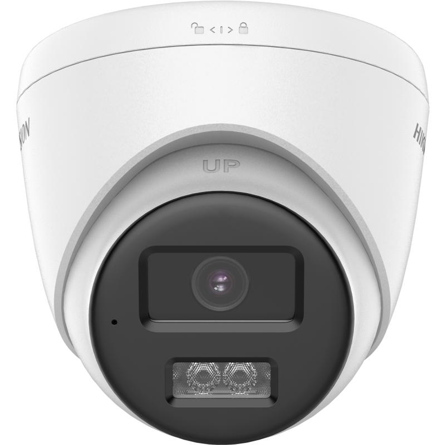 Hikvision DS-2CE78D0T-LTS(2.8mm) Cámara de Seguridad Torreta 2MP Smart Hybrid, Audio Bidireccional, IR 40m, Luz Blanca 40m, IP67, Full HD 2