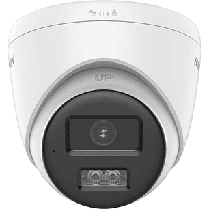 Hikvision DS-2CE78D0T-LTS(2.8mm) Cámara de Seguridad Torreta 2MP Smart Hybrid, Audio Bidireccional, IR 40m, Luz Blanca 40m, IP67, Full HD