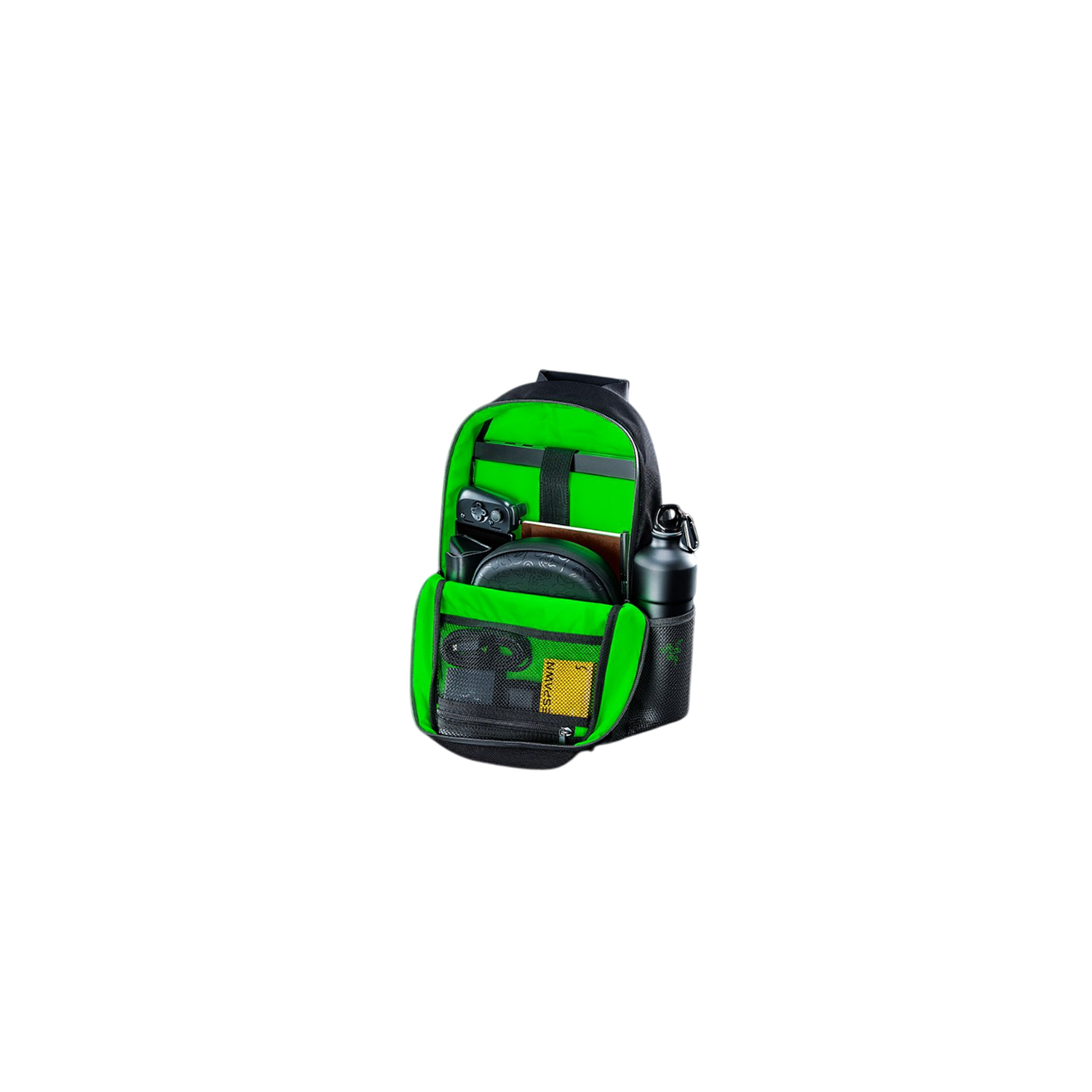 Razer Rogue 14” V3 Chromatic Edition Mochila Gamer para Notebook 14”, Backpack Resistente al Agua, Compartimento Acolchado TPU, Correa MOLLE, Marca Holográfica, Color Negro 4