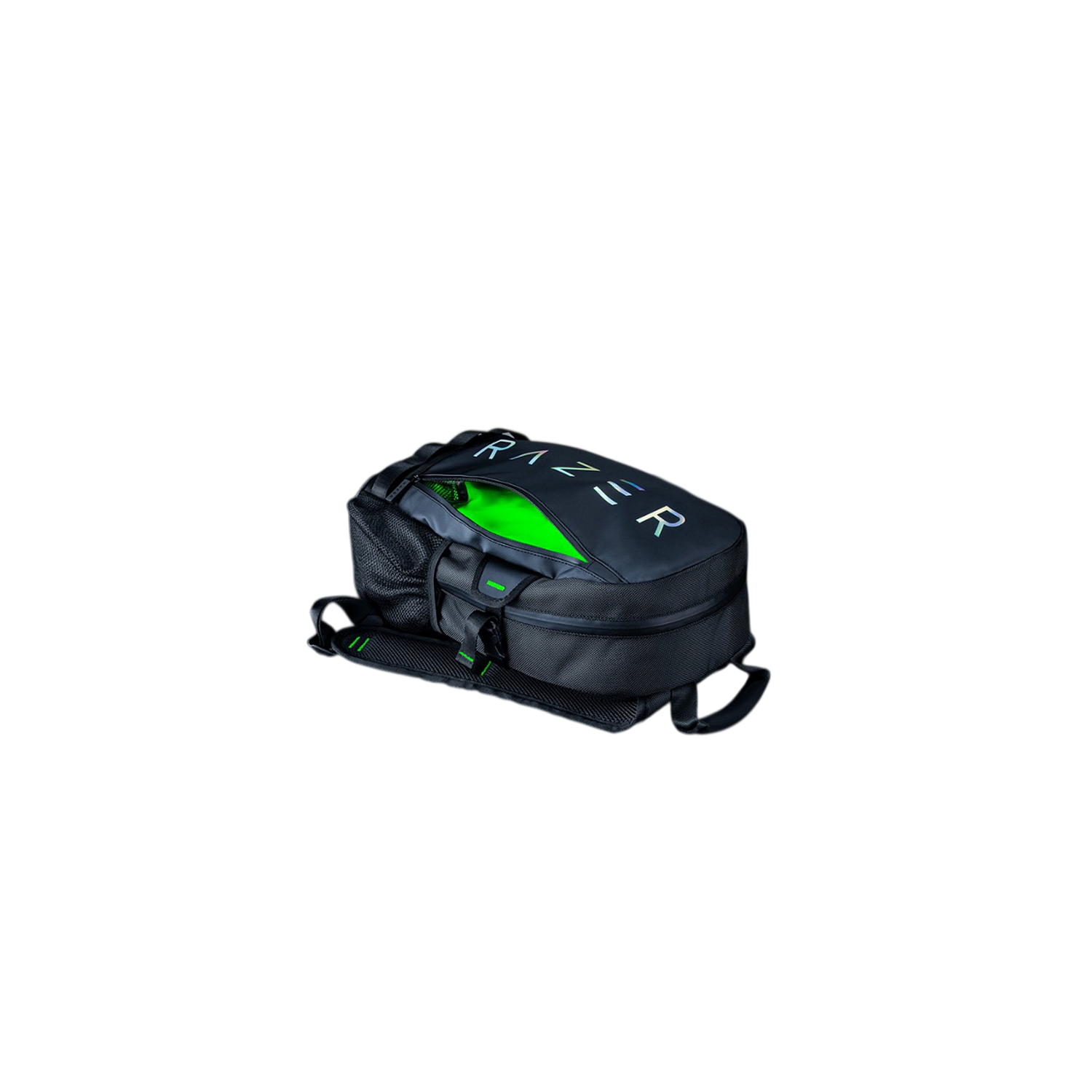 Razer Rogue 14” V3 Chromatic Edition Mochila Gamer para Notebook 14”, Backpack Resistente al Agua, Compartimento Acolchado TPU, Correa MOLLE, Marca Holográfica, Color Negro 5