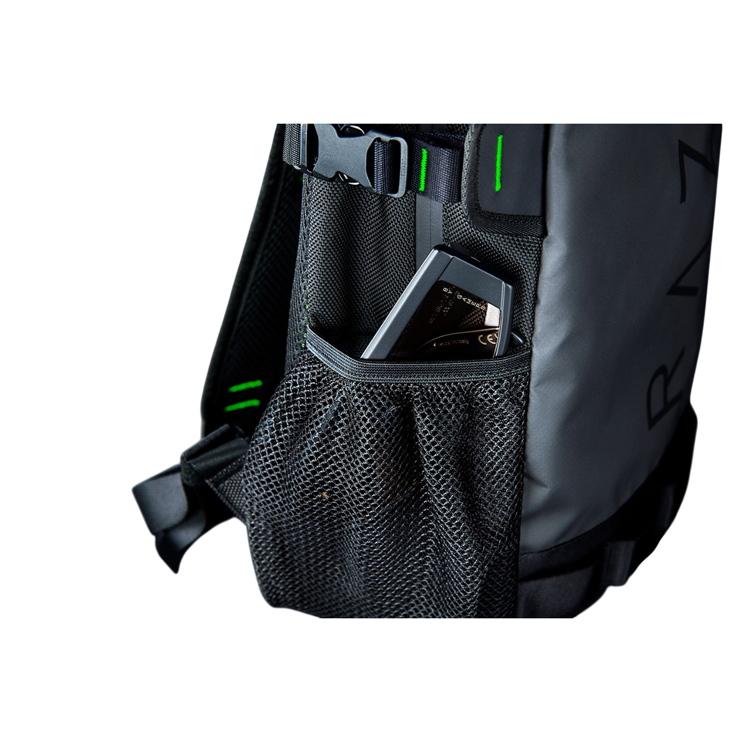 Razer Rogue 14” V3 Chromatic Edition Mochila Gamer para Notebook 14”, Backpack Resistente al Agua, Compartimento Acolchado TPU, Correa MOLLE, Marca Holográfica, Color Negro 6