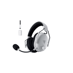 Razer BlackShark V3 Pro Audifonos Esports Inalámbrico, HyperSpeed Wireless Gen-2, ANC Activo, Audio Espacial THX, Micrófono HyperClear 12mm, Blanco
