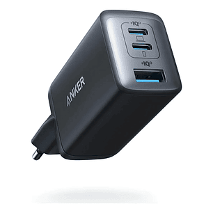 Anker 735 PowerPort III Cargador de 3 Puertos, 65W, Negro