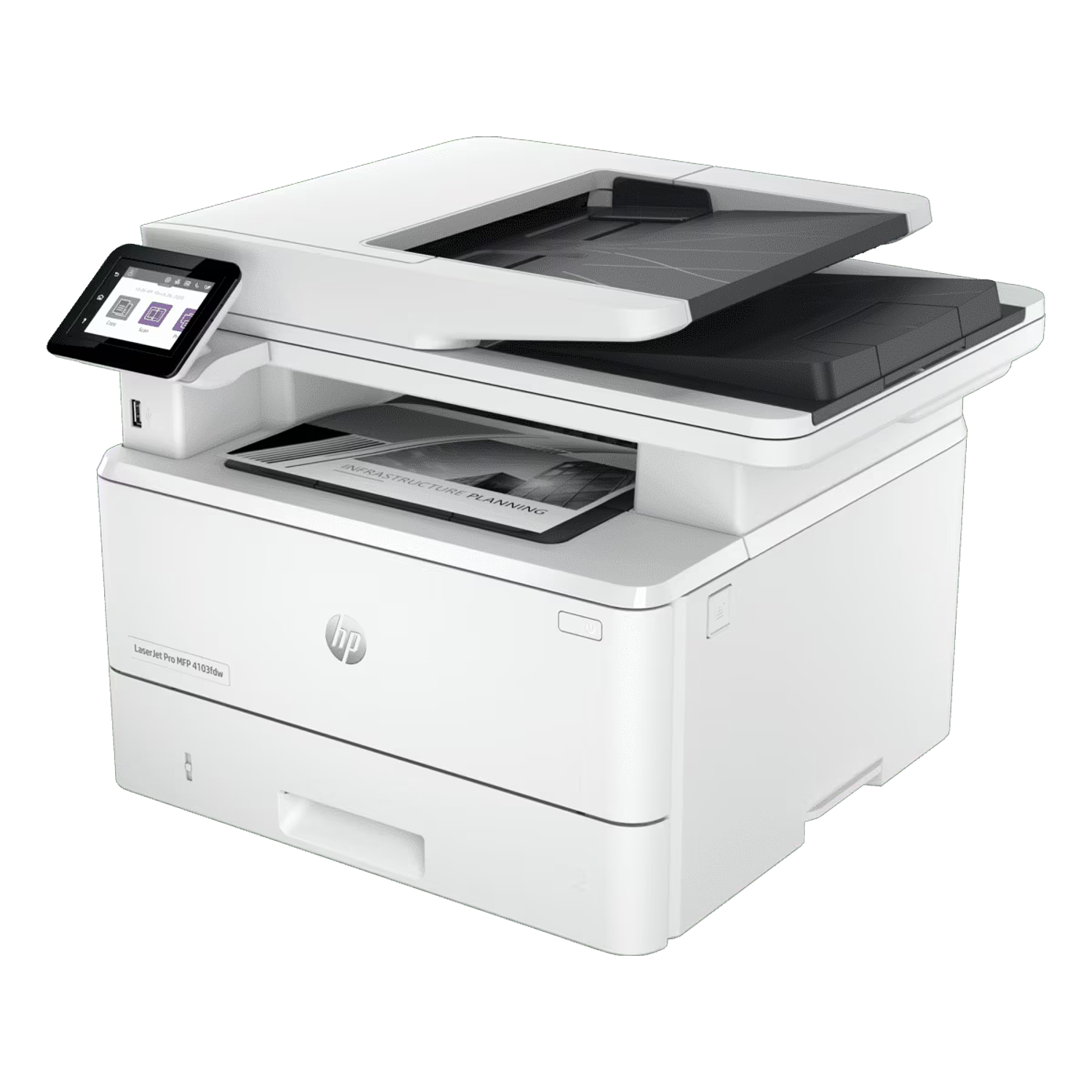 HP LaserJet Pro 4103fdw Impresora Láser Monocromática, Multifuncional, Wi-Fi, Dúplex Automático, Fax, 42 ppm, Empresarial 1