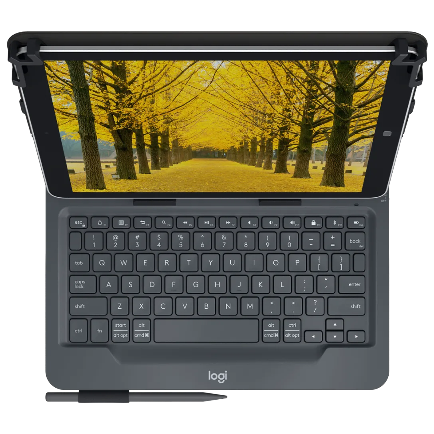 Logitech Universal Folio Teclado Bluetooth para Tablets 9 a 10 pulgadas, Funda con Teclado Inalámbrico QWERTY, Compatible iPad, Android y Windows 2