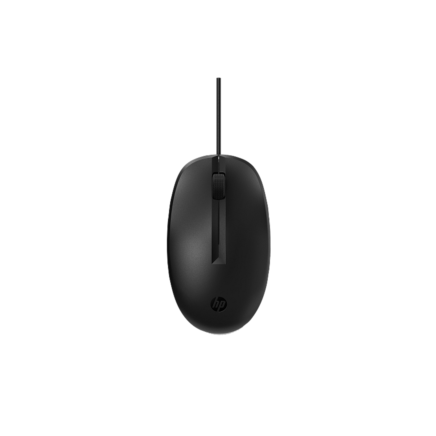 HP 125 Mouse con Cable USB Ratón Óptico 1200 DPI, 3 Botones, Plug and Play, Antimicrobiano, Compatible Windows 1