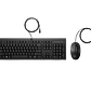 HP 225 Combo Teclado y Mouse con Cable USB, Teclado Español Tamaño Completo, Ratón Óptico, Tecla Copilot, Plug and Play, Compatible Windows, Negro - Miniatura 2