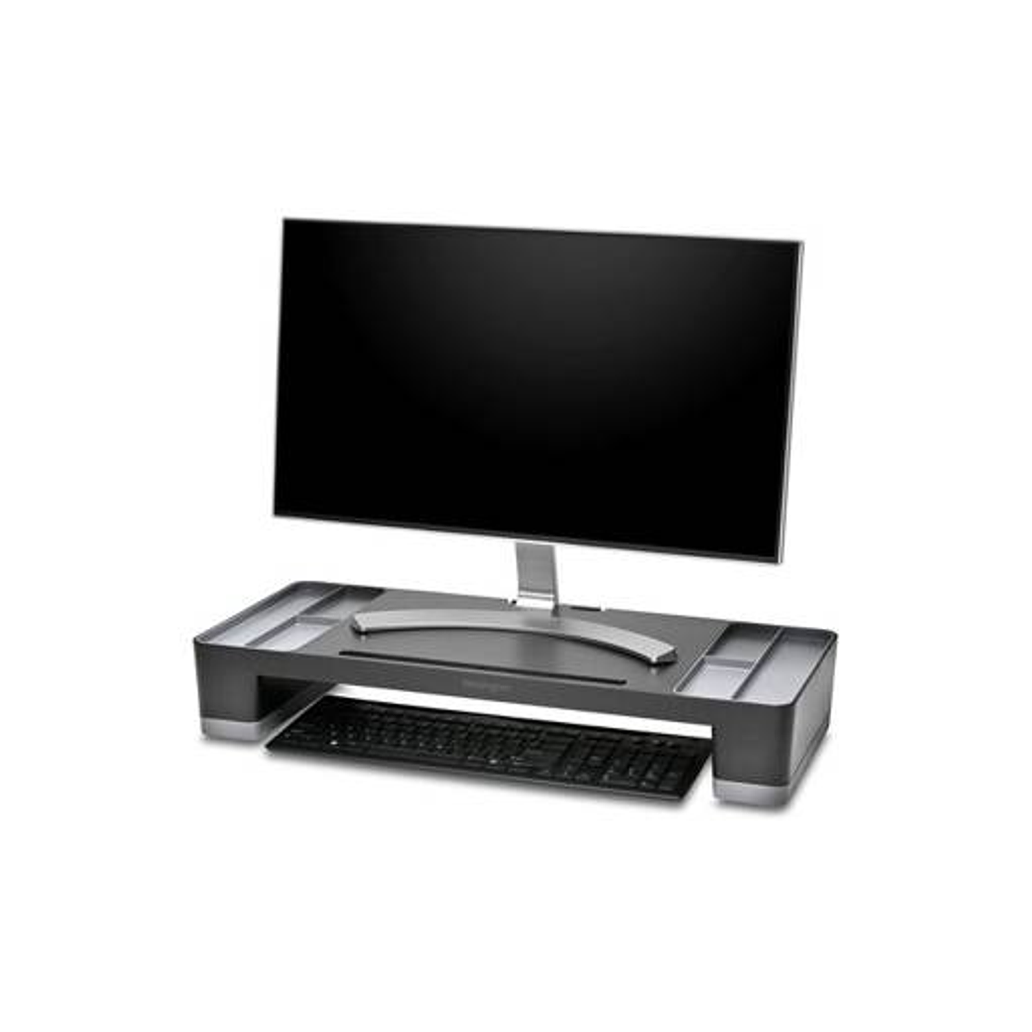 Kensington Soporte Monitor, Altura Ajustable, Organizador Escritorio, Ergonomía, Almacenamiento Integrado, Minimalista, Mejora Postura, Gestión de Cables 6