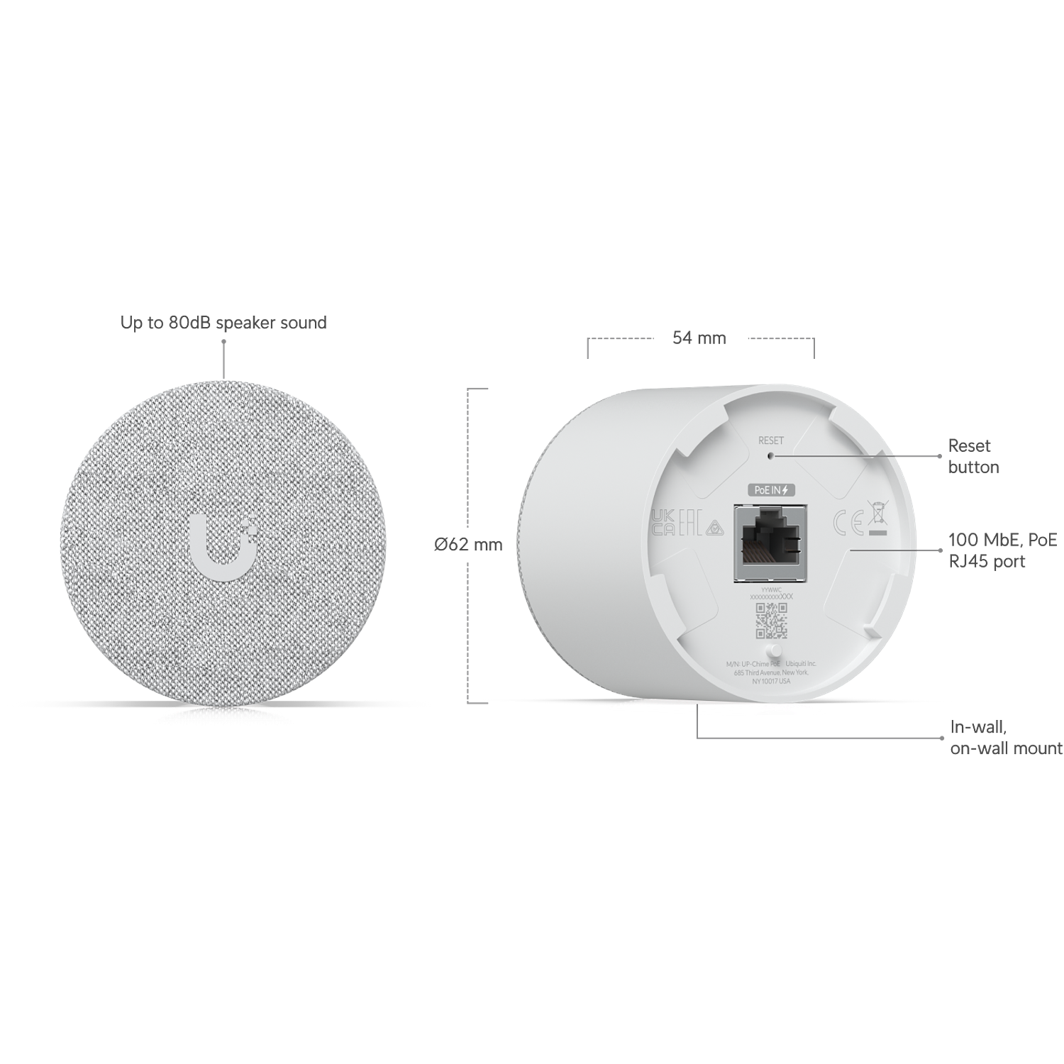 Ubiquiti Kit Videoportero UniFi G4 Pro PoE, Sensor Principal 5MP + Cámara de 8MP, Pantalla LCM Integrada, RJ45, Negro 3