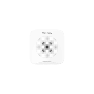 Hikvision DS-PS201-WB/Red Sirena Inalámbrica AX PRO, 4 Tipos de Sonidos de Alarma, Volumen Ajustable