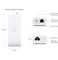 Ubiquiti UDB Adaptador PoE de Puente Inalámbrico plug-and-play con UniFi WiFi Auto-Link Integrado - Miniatura 1