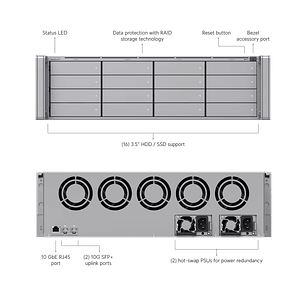 Ubiquiti UniFi Enterprise ENVR Servidor de Video 16 Bahías 3U con Redundancia CRPS y Dual 10G SFP