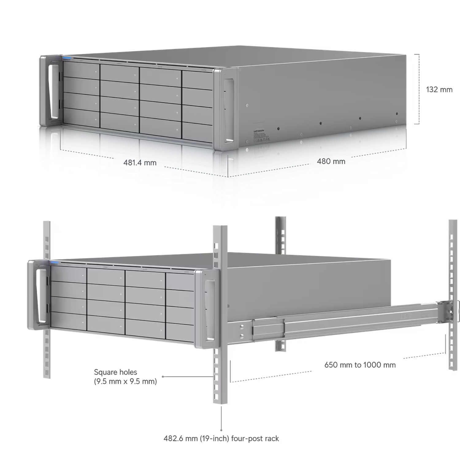 Ubiquiti UniFi Enterprise ENVR Servidor de Video 16 Bahías 3U con Redundancia CRPS y Dual 10G SFP 2