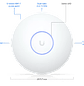 Ubiquiti UniFi U7-LR Punto de Acceso Inalámbrico Wi-Fi 7 de Largo Alcance y Alta Densidad 2.5 GbE - Miniatura 1