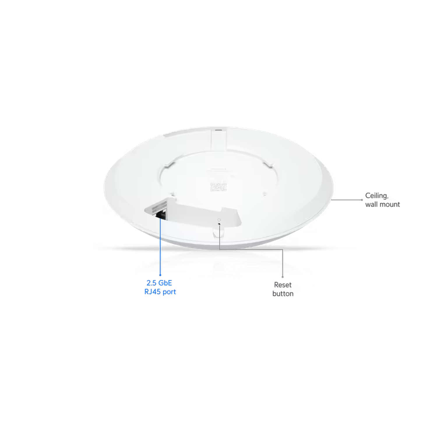 Ubiquiti UniFi U7-LR Punto de Acceso Inalámbrico Wi-Fi 7 de Largo Alcance y Alta Densidad 2.5 GbE 3