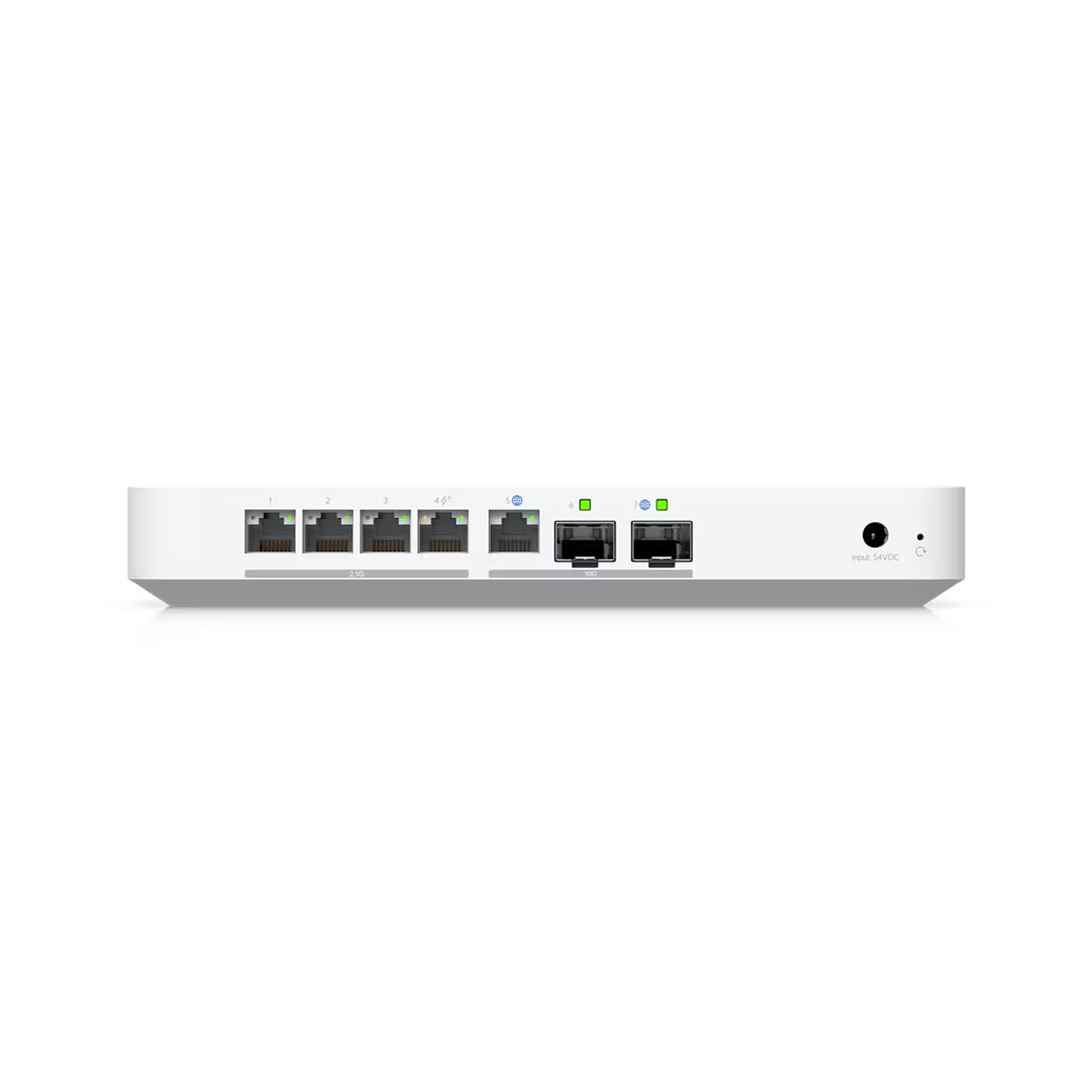 Ubiquiti UniFi Cloud Gateway Fiber UCG-Fiber Consola de Red 10G Compacta con Switch 2.5 GbE, PoE+ y Bahía NVMe para NVR 4