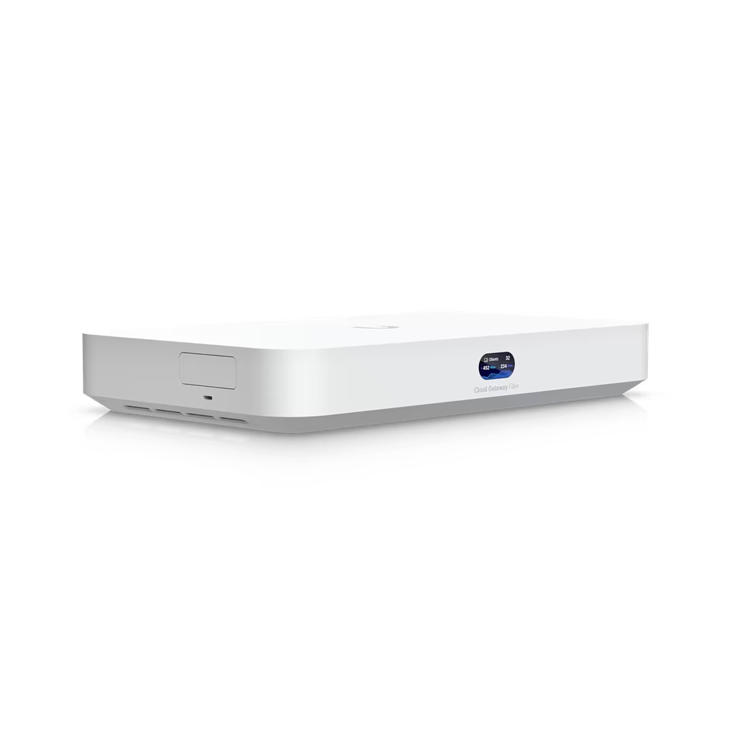 Ubiquiti UniFi Cloud Gateway Fiber UCG-Fiber Consola de Red 10G Compacta con Switch 2.5 GbE, PoE+ y Bahía NVMe para NVR 7