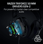 Razer BlackShark V3 X HyperSpeed Audifonos Esports Inalámbrico, HyperSpeed Wireless 2.4GHz, Bluetooth, Sonido Envolvente 7.1, Micrófono Desmontable, Negro - Miniatura 8