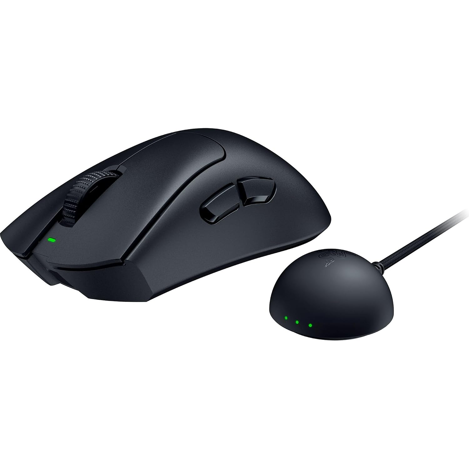 Razer DeathAdder V4 Pro Mouse Gamer Inalámbrico, HyperSpeed Wireless 2.4 GHz, Sensor Óptico Focus Pro 45.000 DPI, Ultraligero 56 g, HyperPolling 8000 Hz, Negro 3