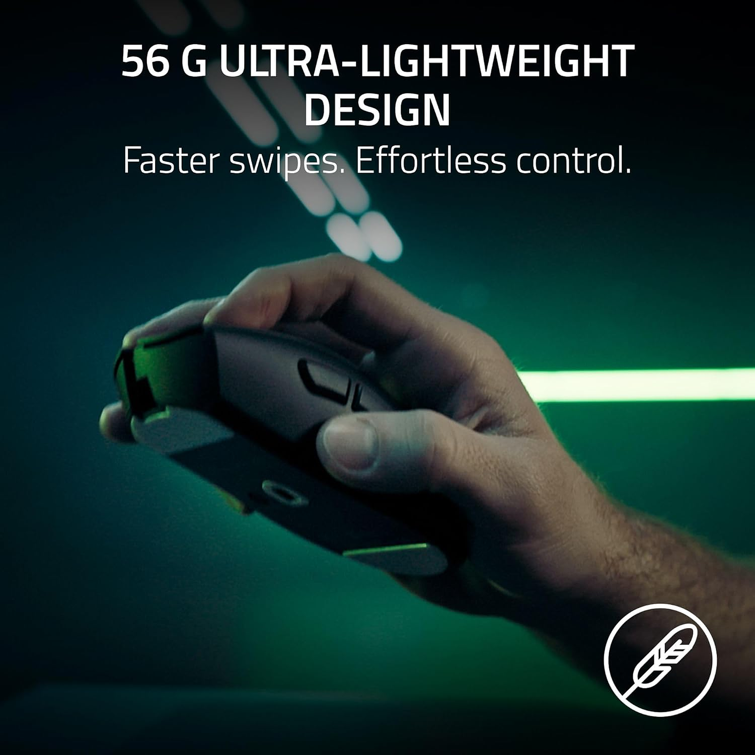 Razer DeathAdder V4 Pro Mouse Gamer Inalámbrico, HyperSpeed Wireless 2.4 GHz, Sensor Óptico Focus Pro 45.000 DPI, Ultraligero 56 g, HyperPolling 8000 Hz, Negro 10