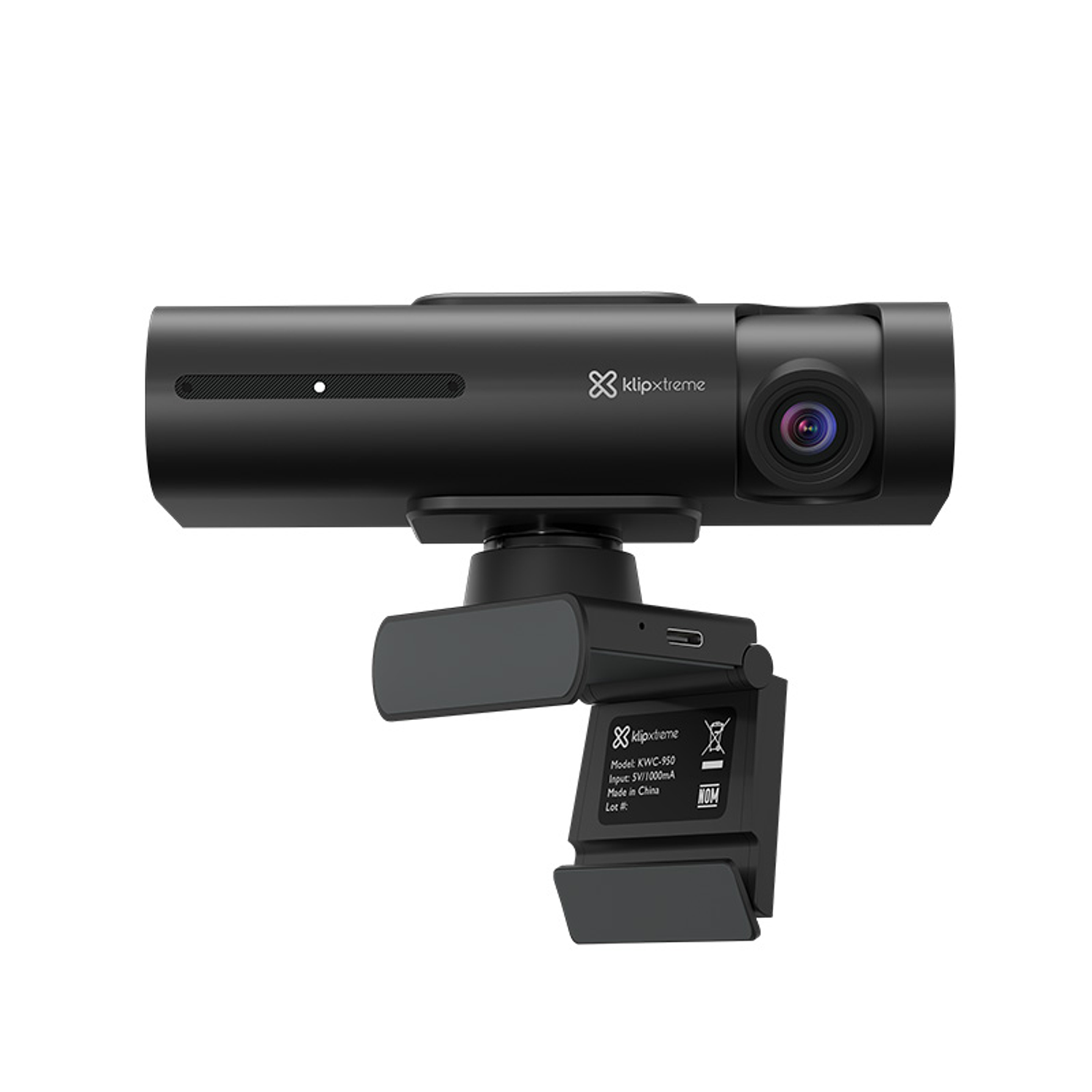 Klip Xtreme KWC-950 Spiegel Webcam 4K Ultra HD, Seguimiento IA, Control por Gestos, USB-C 3