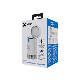 Xtech XTA-910, Kit Limpieza 20 en 1 para Electrónica, Teclados, Celulares, Laptops, Audífonos y Cámaras