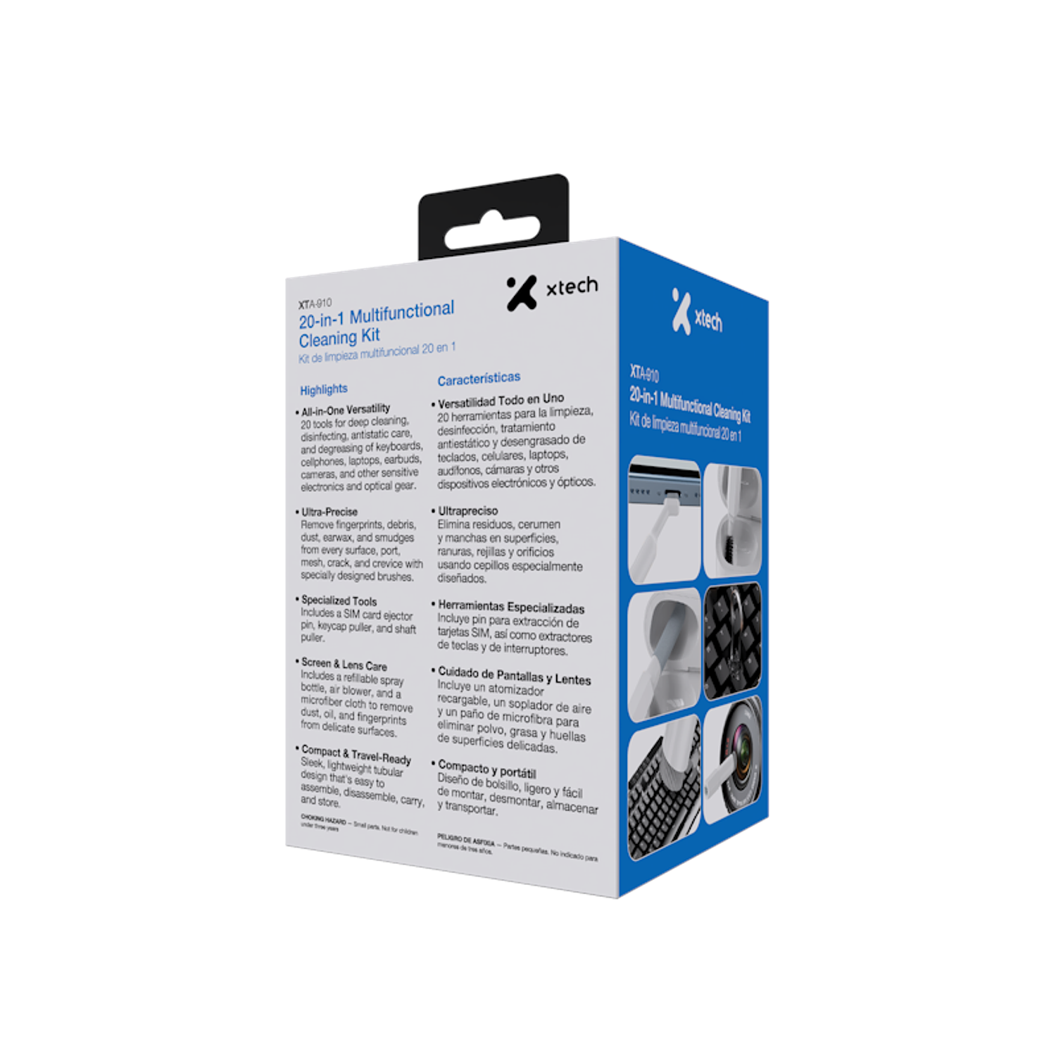 Xtech XTA-910, Kit Limpieza 20 en 1 para Electrónica, Teclados, Celulares, Laptops, Audífonos y Cámaras 3