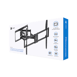 Xtech XTA-490 Soporte de Pared para Pantallas LED/LCD y Plasma Articulado, Inclinable y Giratorio de 50