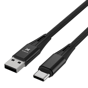 Xtech XTC-512 USB-C a USB-A 1,8 Metros, Blindaje Trenzado, 480 Mbps, Velocidad Máxima 60 MB/s