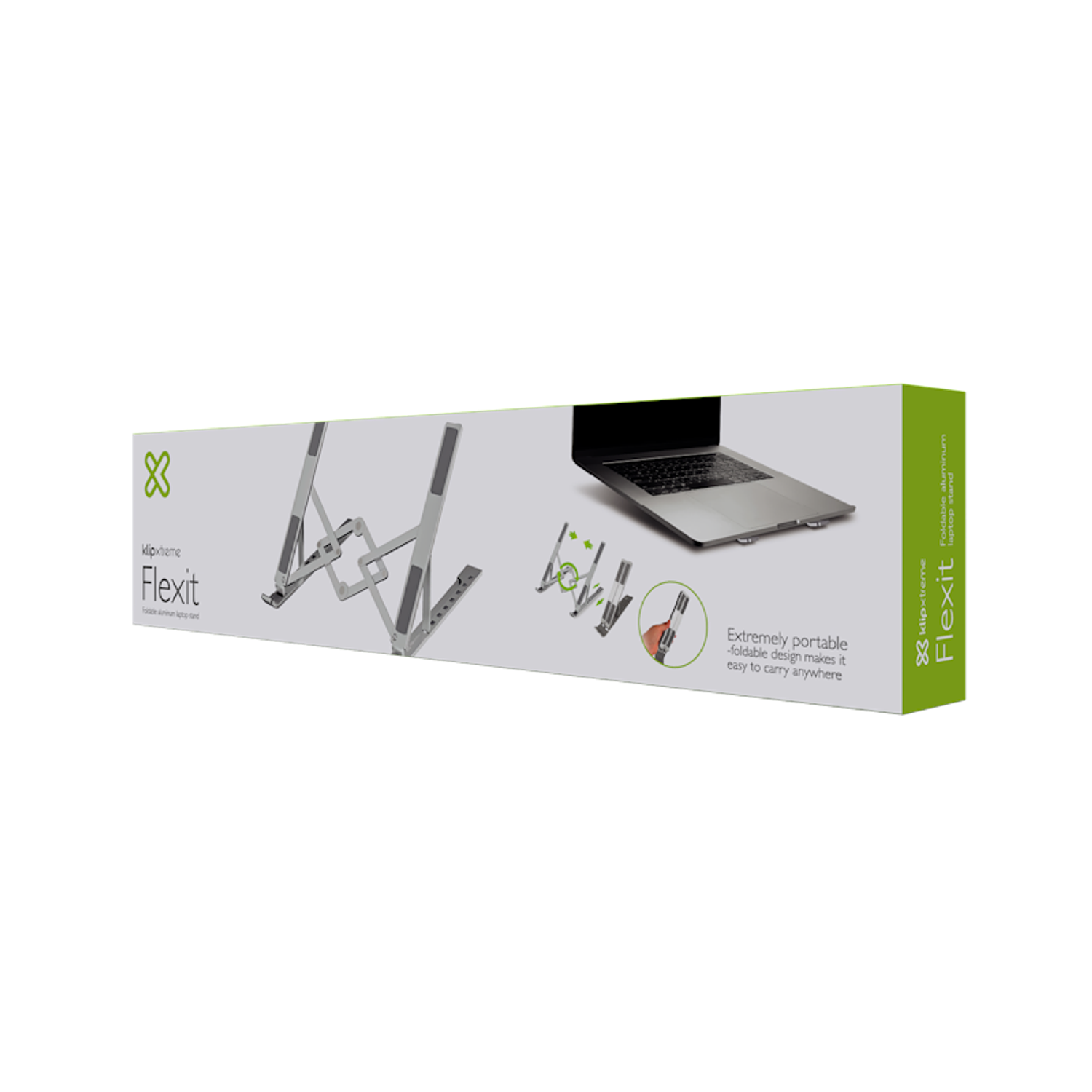 Klip Xtreme KAS-003 Soporte Plegable de Aluminio para Notebook, Ergonómico, 8 Niveles de Altura, hasta 15.6” 8