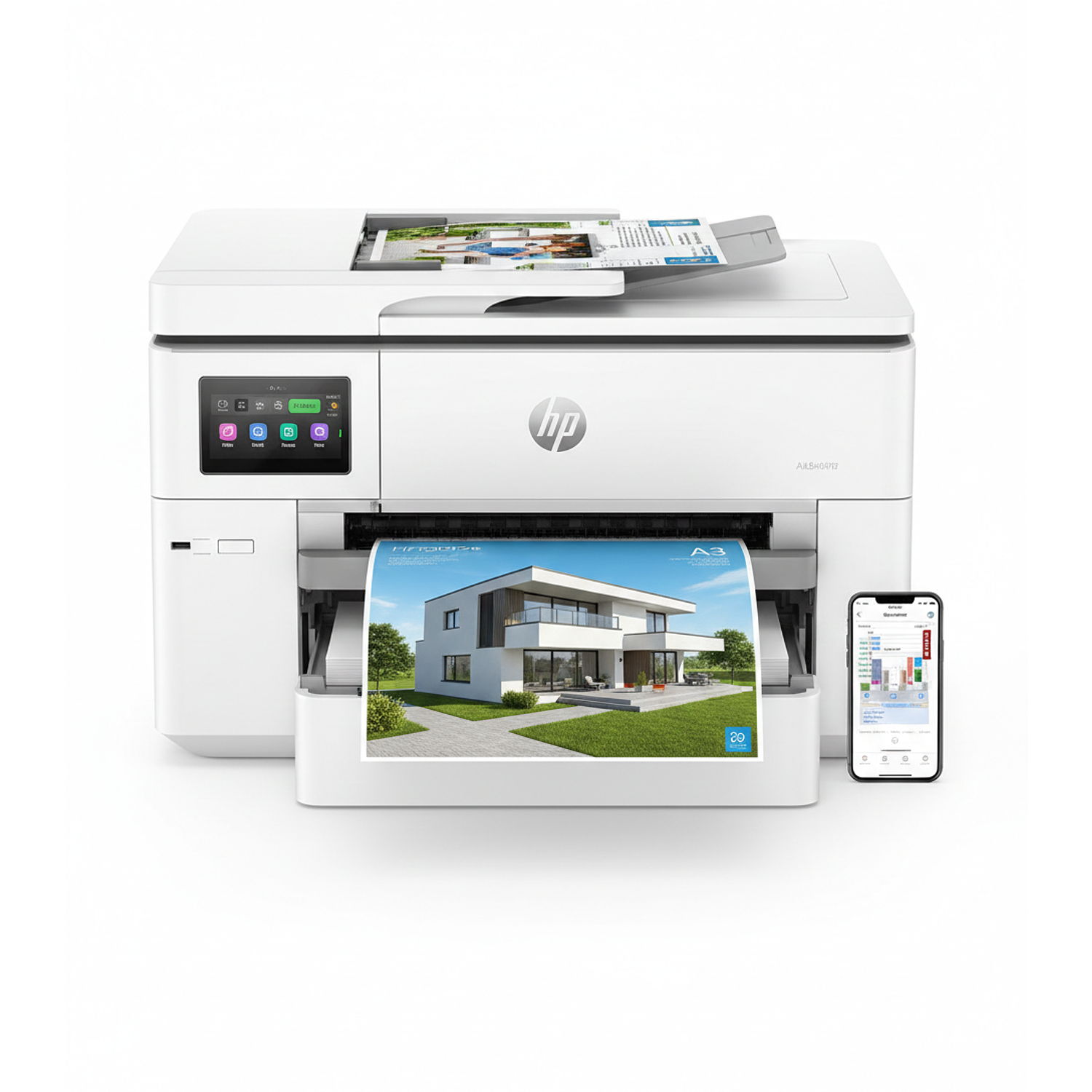 HP OfficeJet Pro 9730, Impresora Multifuncional, Gran Formato A3, Wi-Fi, Doble Bandeja 1