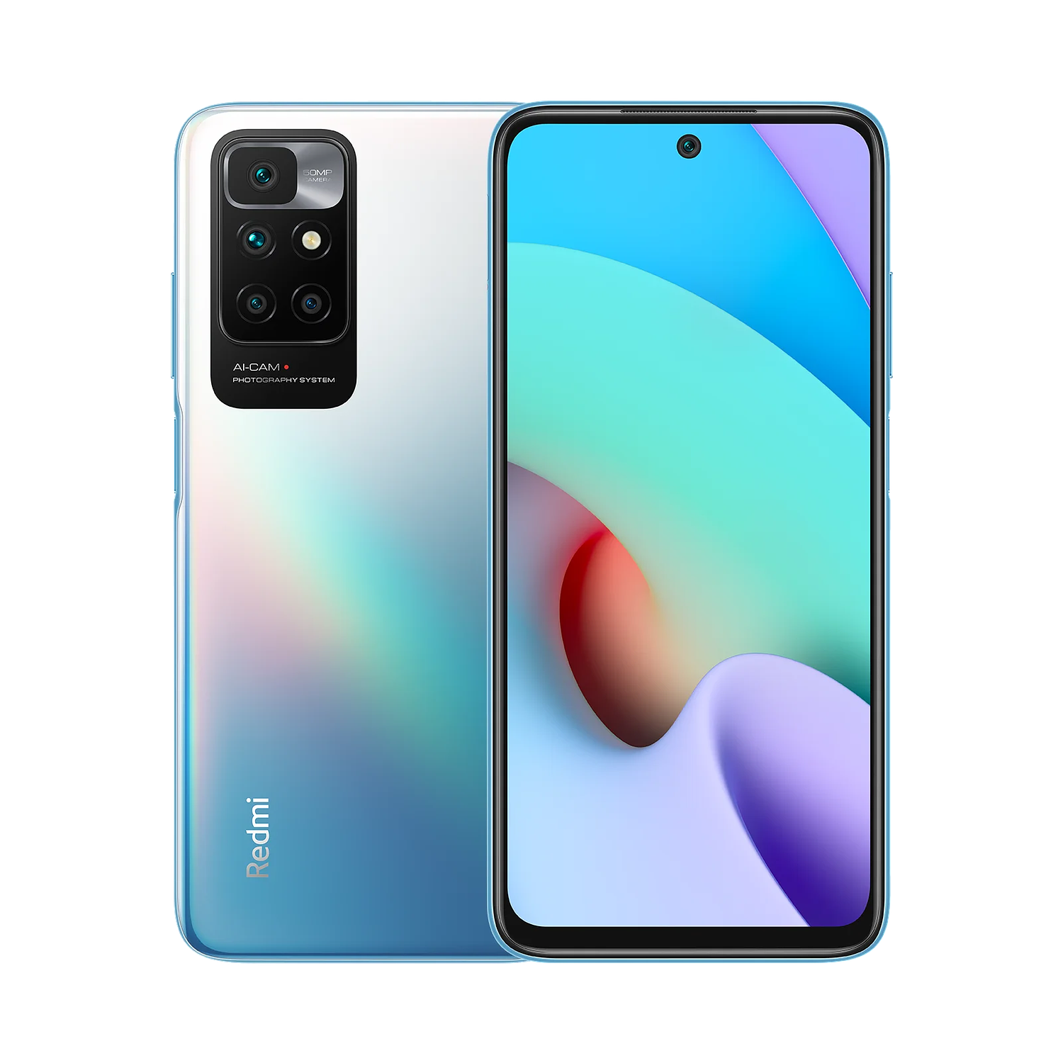 Xiaomi Redmi 10 2022 Smartphone 4GB+128GB Sea, Android, Cámara Cuádruple 50MP, Pantalla FHD+ 90Hz, Batería 5000mAh, NFC, Azul