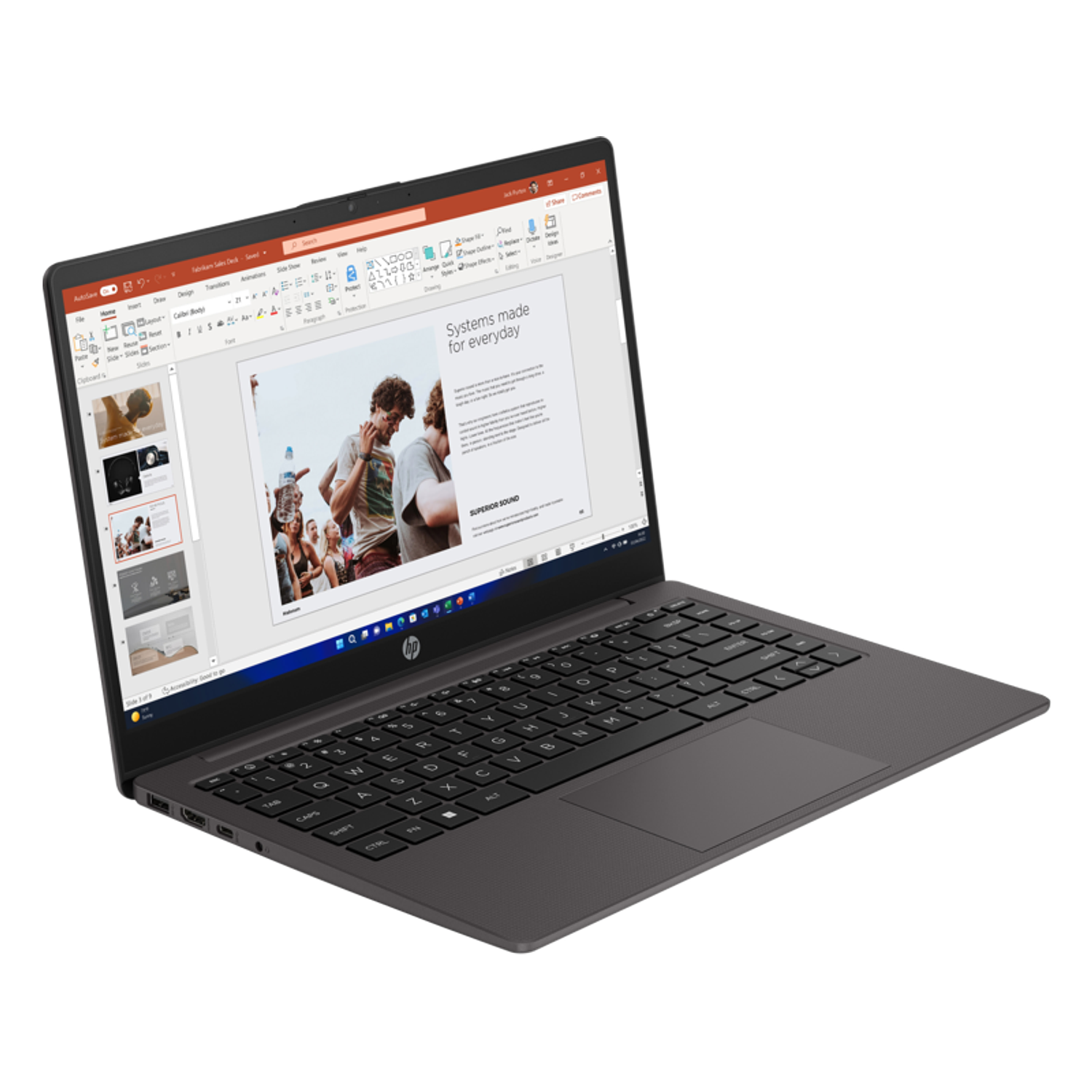 HP 245 G10 Notebook 14” AMD Ryzen 5 7530U 4.5GHz, 16GB DDR5, 512GB SSD, Gráficos Integrados, Windows 11 Pro, Laptop Profesional, 1 Año de Garantía 3