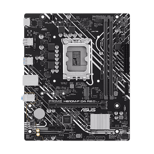 ASUS PRIME H610M-F D4 R2.0 Placa Madre micro-ATX Intel H610 LGA 1700, PCIe 4.0, M.2, DDR4, Ethernet Realtek 1Gb, HDMI™, SATA 6 Gbps, 