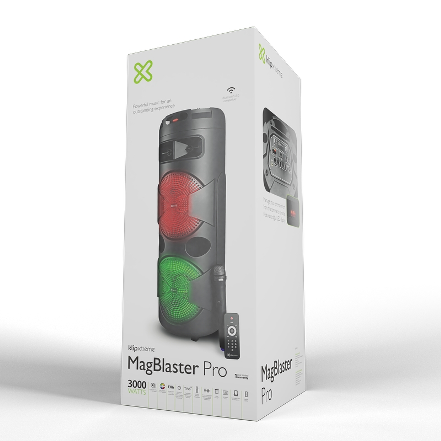 Klip Xtreme KLS-890 Sistema Parlantes 2x12”, Bluetooth v5.0, TWS, LED, Micrófono Inalámbrico, Negro 5