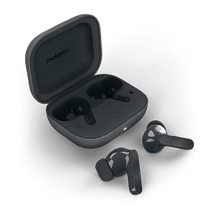 Motorola Moto Buds Bass Audífonos Inalámbricos, ANC 50 dB, Hi-Res Audio, Negro