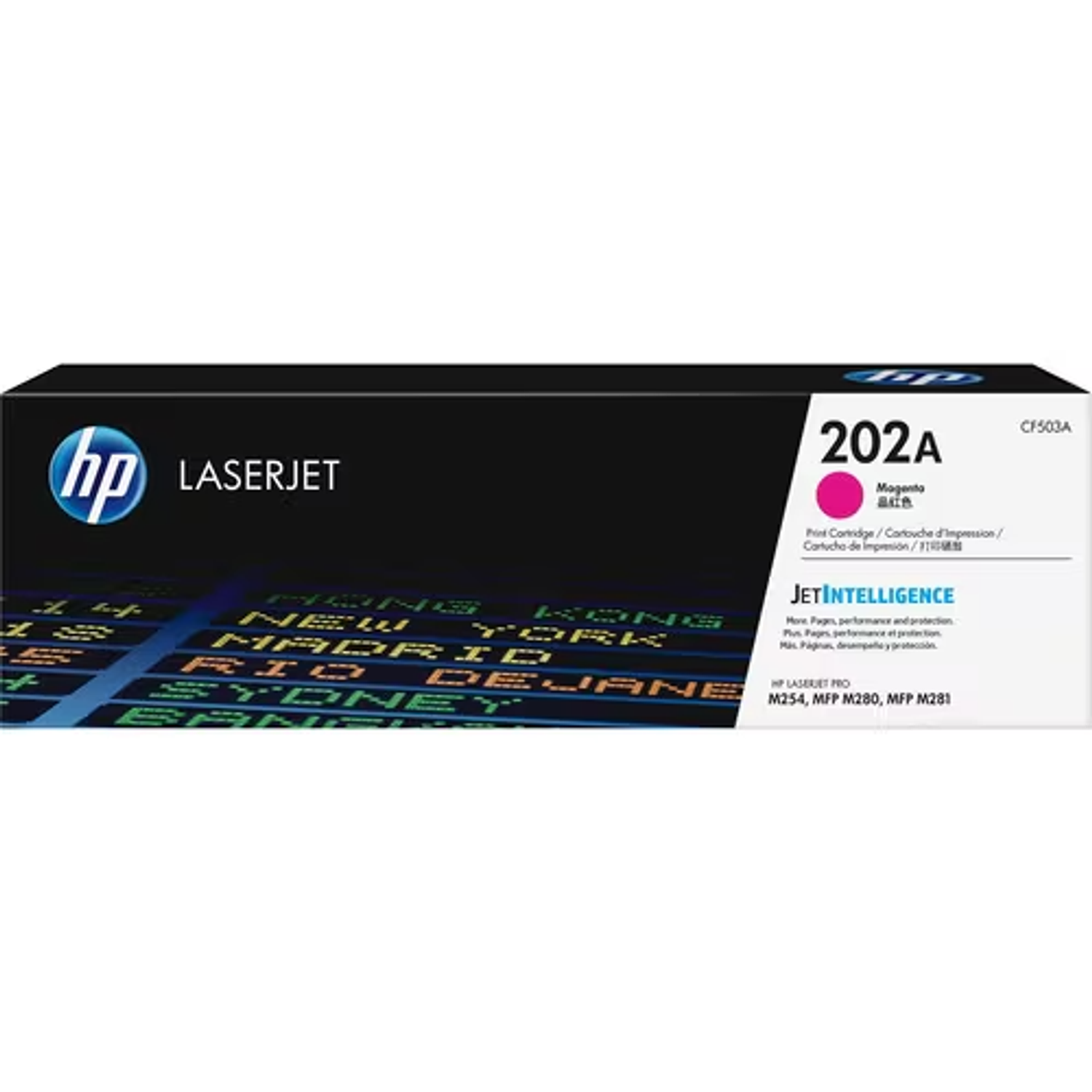 HP 202A Cartucho de Tóner Estándar Rendimiento Láser Magenta Original