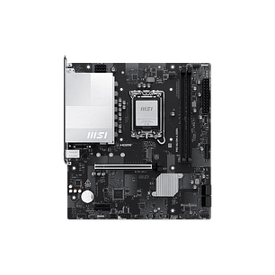 MSI PRO H610M-A DDR4 Placa Madre LGA 1700, Intel 14ª 13ª 12ª Gen, PCIe 4.0 x16, LAN 2.5G, DDR4 3200MHz, Micro-ATX, Motherboard Intel H610, HDMI 2.1, DisplayPort 4K, M.2 NVMe, SATA 6Gb/s