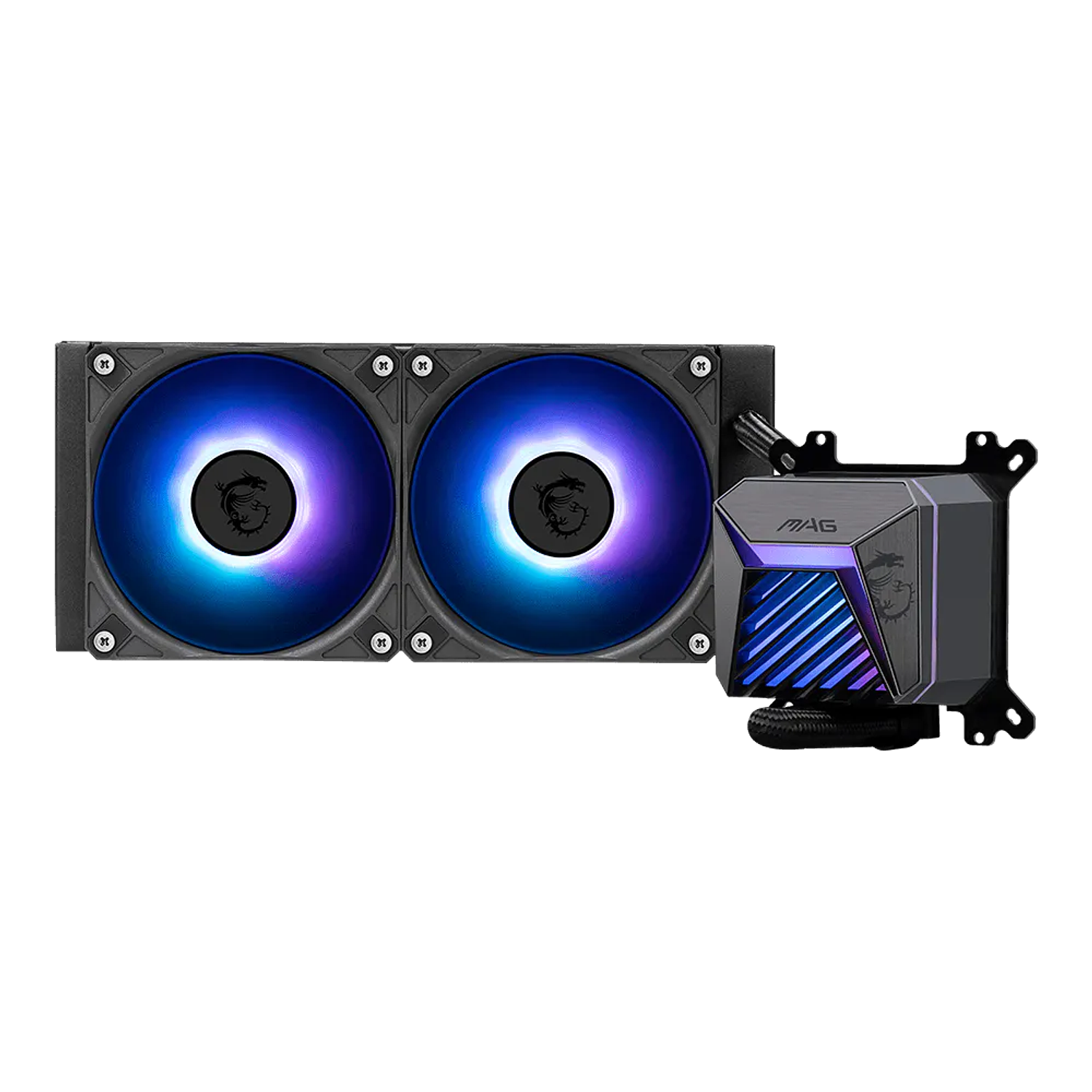 MSI MAG CORELIQUID A15 240 ARGB, Refrigeración Líquida AIO 240mm, Cooler CPU Gaming, Radiador 240mm, ARGB GEN2, PWM, Compatible AM5 AM4 LGA 1700 1851, Enfriamiento PC Alto Rendimiento 1