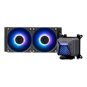 MSI MAG CORELIQUID A15 240 ARGB, Refrigeración Líquida AIO 240mm, Cooler CPU Gaming, Radiador 240mm, ARGB GEN2, PWM, Compatible AM5 AM4 LGA 1700 1851, Enfriamiento PC Alto Rendimiento