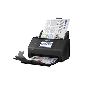 Epson WorkForce ES-580W Escáner de Documentos Dúplex Inalámbrico 35ppm 70ipm, ADF 100 Hojas, WiFi USB 3.0, OCR, Pantalla Táctil 4.3”, Escaneo a Nube y USB, 600 dpi