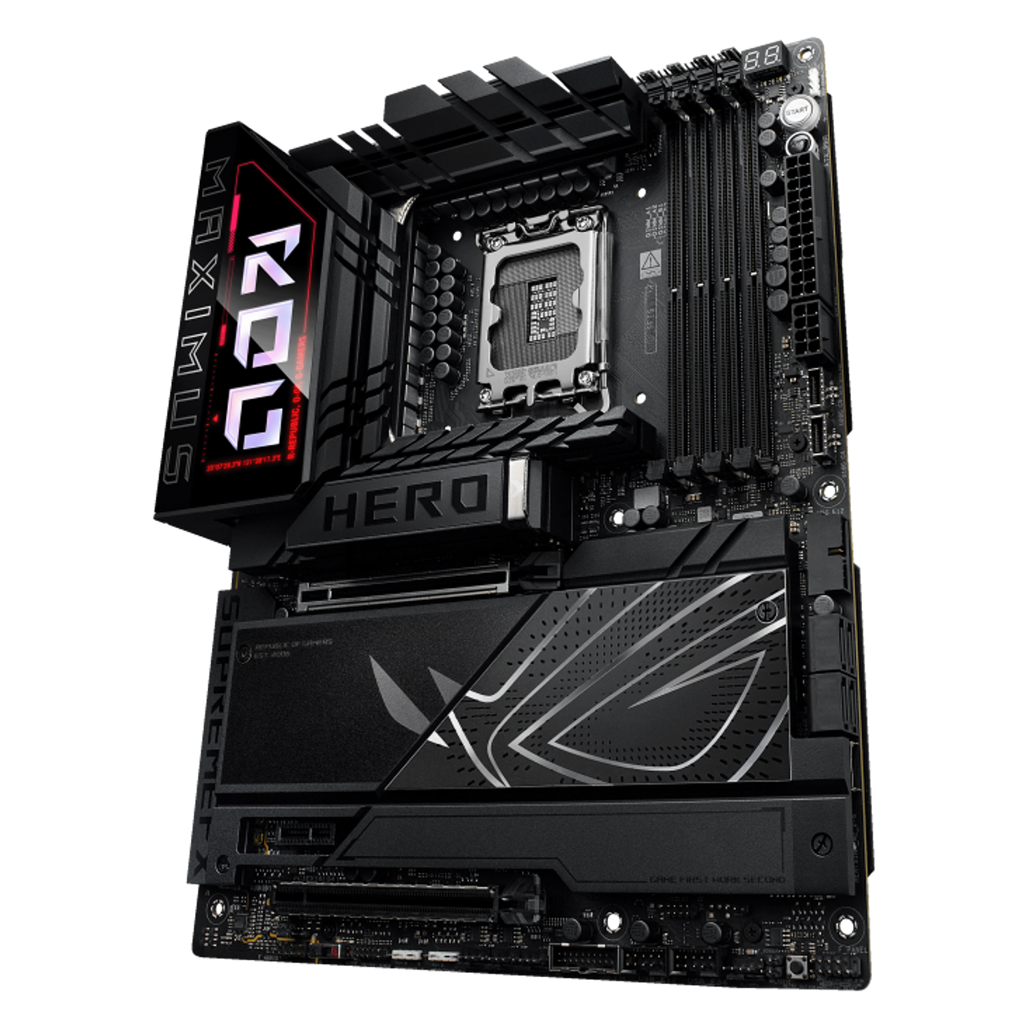 ASUS ROG Maximus Z890 Hero Placa Madre Gaming ATX, Intel Z890, LGA1851, DDR5 8800+, PCIe 5.0, WiFi 7, Thunderbolt 4, 2.5G + 5G LAN, Aura Sync RGB, Overclocking Extremo 7