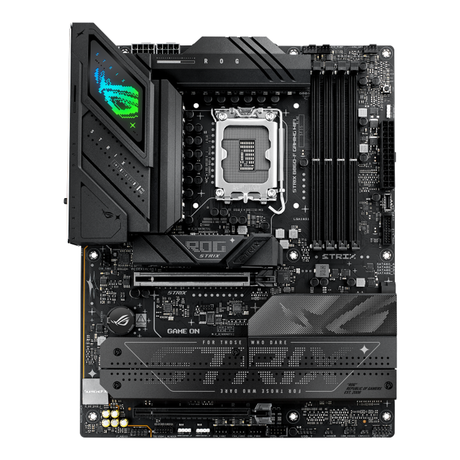 ASUS ROG STRIX B860-F GAMING WIFI, Placa Madre Intel LGA1851, DDR5, PCIe 5.0, WiFi 7, ATX Gaming 1